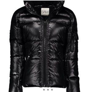 SAM Jet Black Freestyle Jacket Coat.